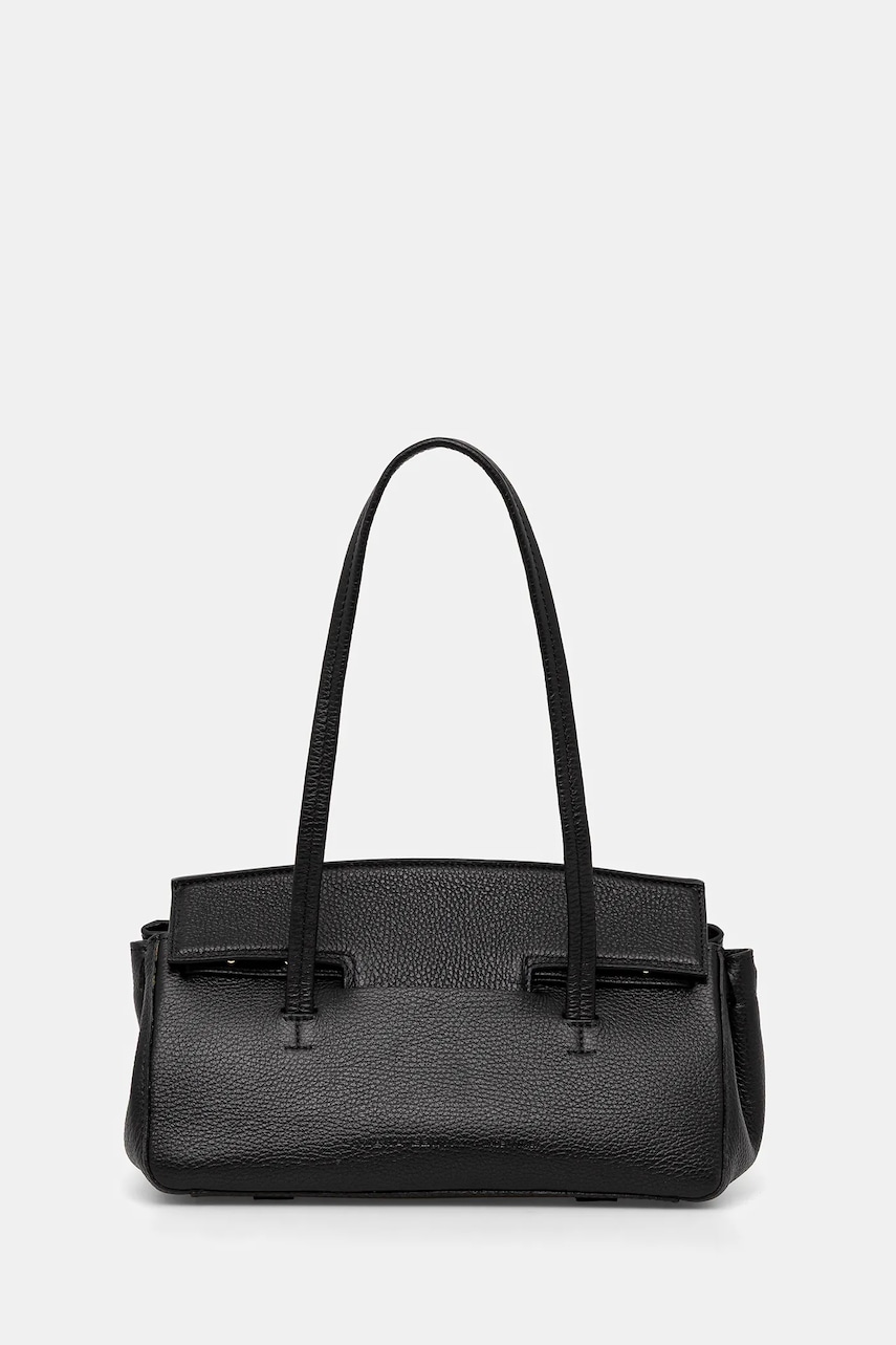 Liviana Conti poșetă de piele culoarea negru, A5WA50