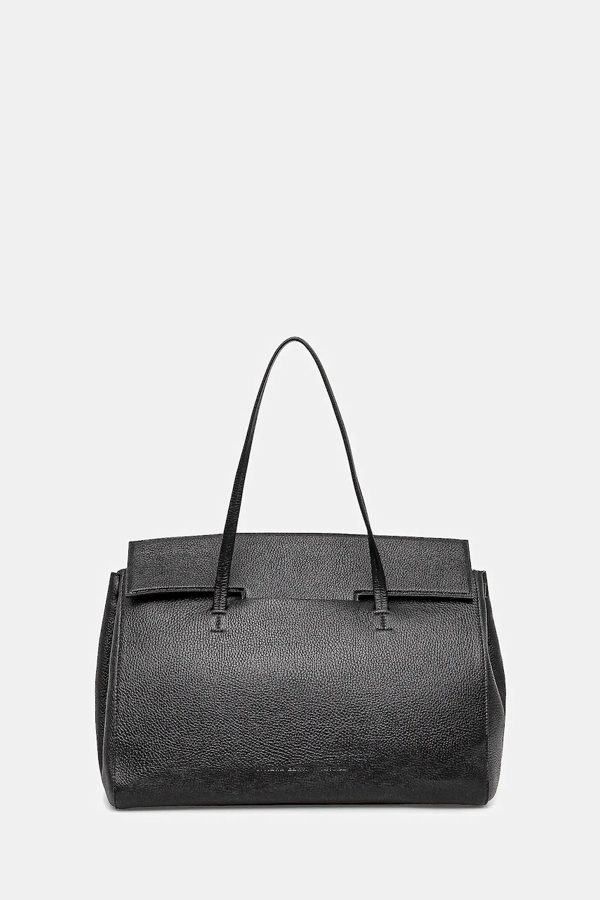 Liviana Conti poșetă de piele culoarea negru, A5WA52