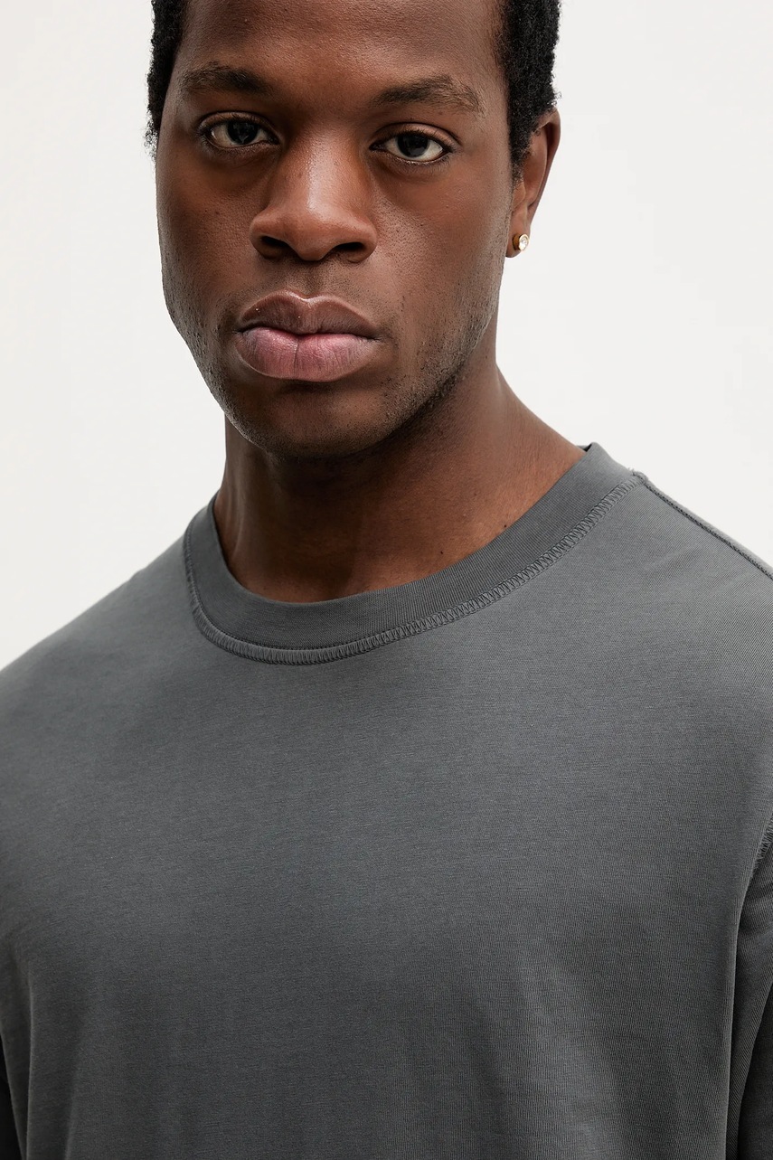 Βαμβακερό μπλουζάκι Mos Mosh ανδρικά, χρώμα: γκρι, 507190 φωτογραφία