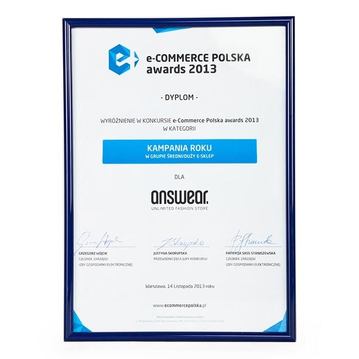 Ecommerce Polska Awards 2013 information image