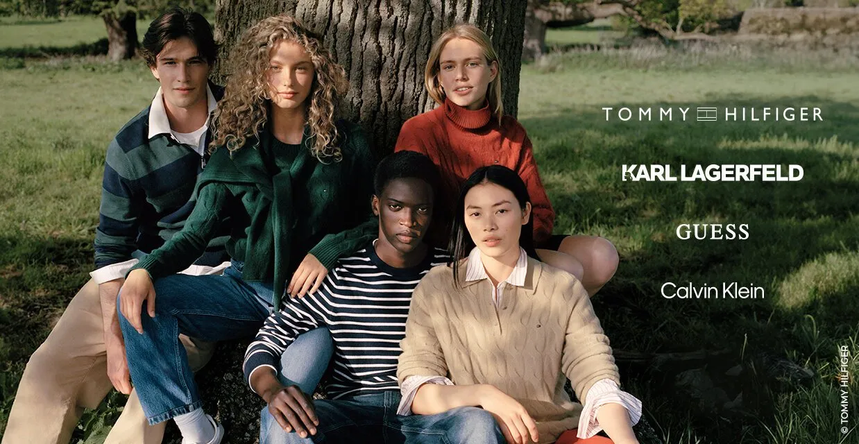 Calvin Klein, Tommy Hilfiger, Guess, Boss, Puma и др.